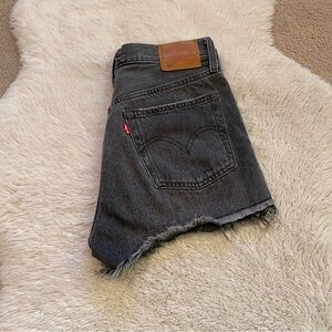 Levi's 501 Faded Black Jean Shorts